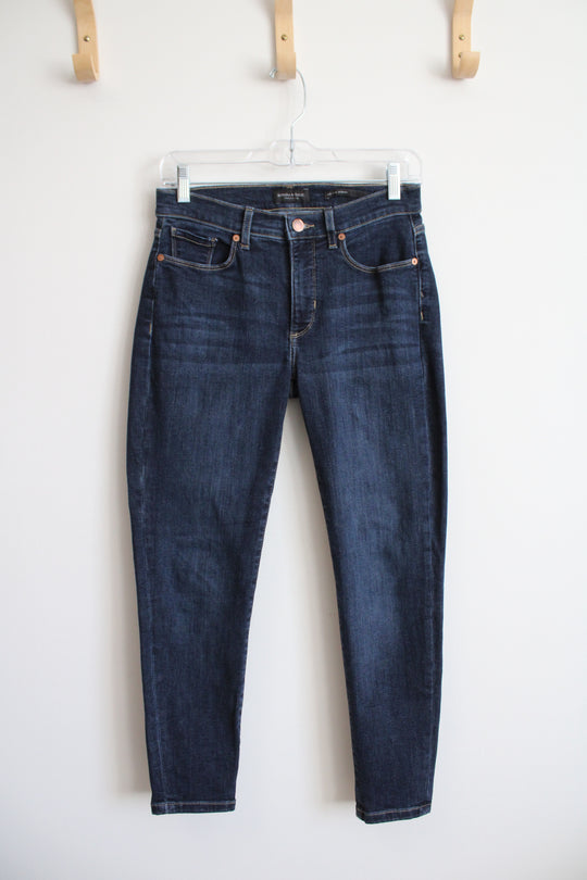 Banana Republic Mid Rise Skinny Dark Wash Jeans | 26 Short