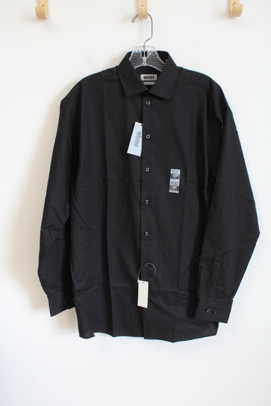 NEW Unlisted Regular Fit Black Button Down Shirt | S