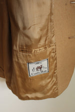 Tailor's Row by Deansgate Tan Camel Hair Blazer | 44L