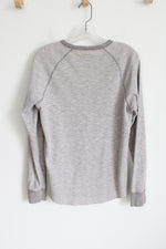 American Eagle Heritage Thermal Gray Long Sleeved Shirt | M