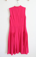 Maggy London Cowl Neck Pleated Pink Dress | 10
