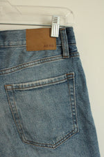 Aeropostale Medium wash Cuffed Distressed Mom Denim Shorts | 0