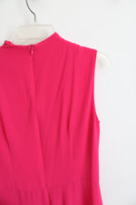 Maggy London Cowl Neck Pleated Pink Dress | 10