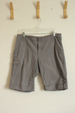 Dkny Jeans Gray Cuffed Cargo Bermuda Shorts | 10