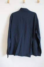 NEW Merrell Dark Navy Blue Lightweight Windbreaker 1/2 Zip Pullover | XXL