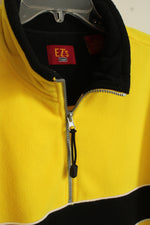 EZ's by Haggar Neon Yellow and Black Quarter Zip Fleece | XL