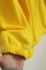 EZ's by Haggar Neon Yellow and Black Quarter Zip Fleece | XL