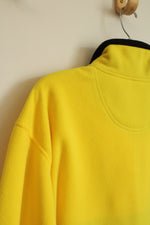 EZ's by Haggar Neon Yellow and Black Quarter Zip Fleece | XL
