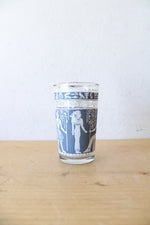 Vintage Egyptian Hieroglyphic 8oz Glass