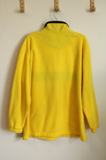 EZ's by Haggar Neon Yellow and Black Quarter Zip Fleece | XL