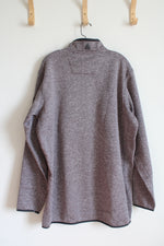 NEW Antigua New York Giants Gray Heathered Fortune 1/4 Zip Sweatshirt | 2XL