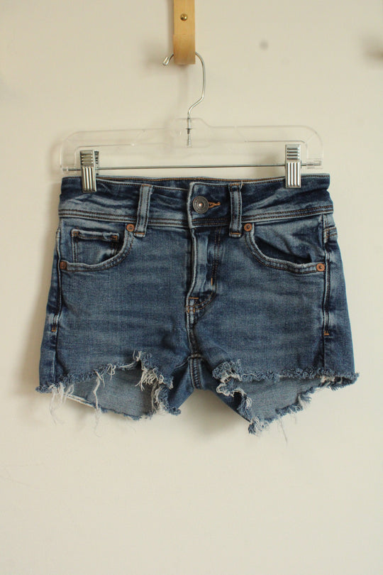 American Eagle Medium wash Cut-off Denim Shorts | 000