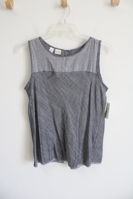 NEW Canyon River Blues Striped Gray Tank | L