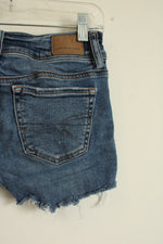 American Eagle Medium wash Cut-off Denim Shorts | 000