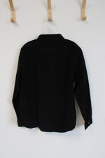 NEW Jach's Girlfriend NY Black Corduroy Button Down Long-Sleeve Shirt | L