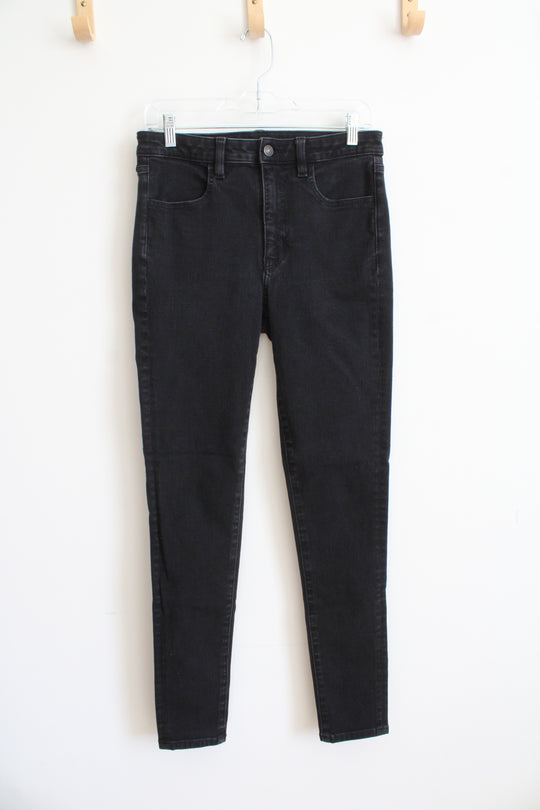 American Eagle Super Hi-Rise Black Jegging Jeans | 8 Long