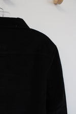 NEW Jach's Girlfriend NY Black Corduroy Button Down Long-Sleeve Shirt | L
