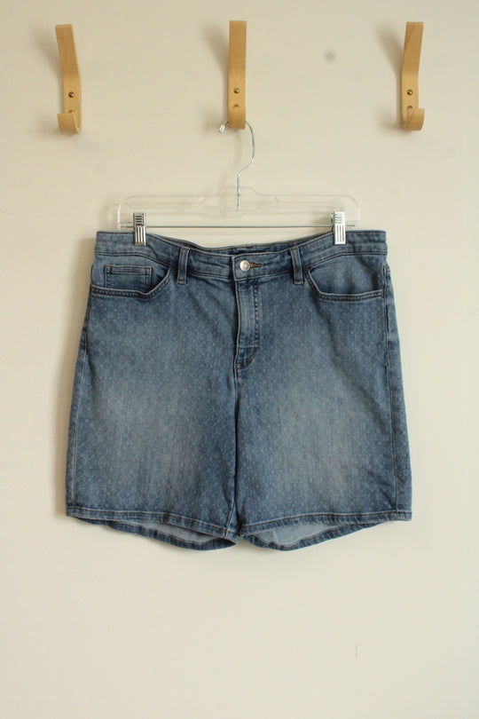 Chaps Diamond Printed Medium wash Denim Shorts | 12