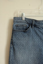 Chaps Diamond Printed Medium wash Denim Shorts | 12