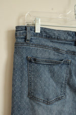 Chaps Diamond Printed Medium wash Denim Shorts | 12