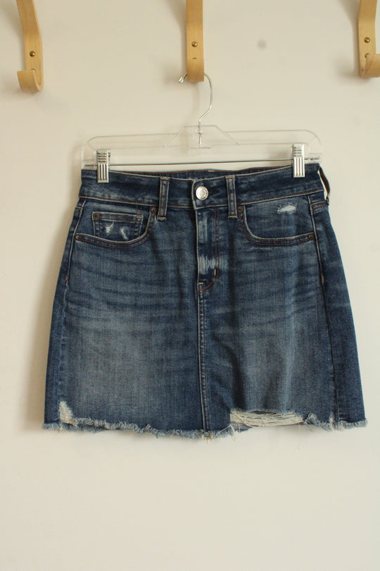 American Eagle Medium-wash Denim Mini Skirt | 4
