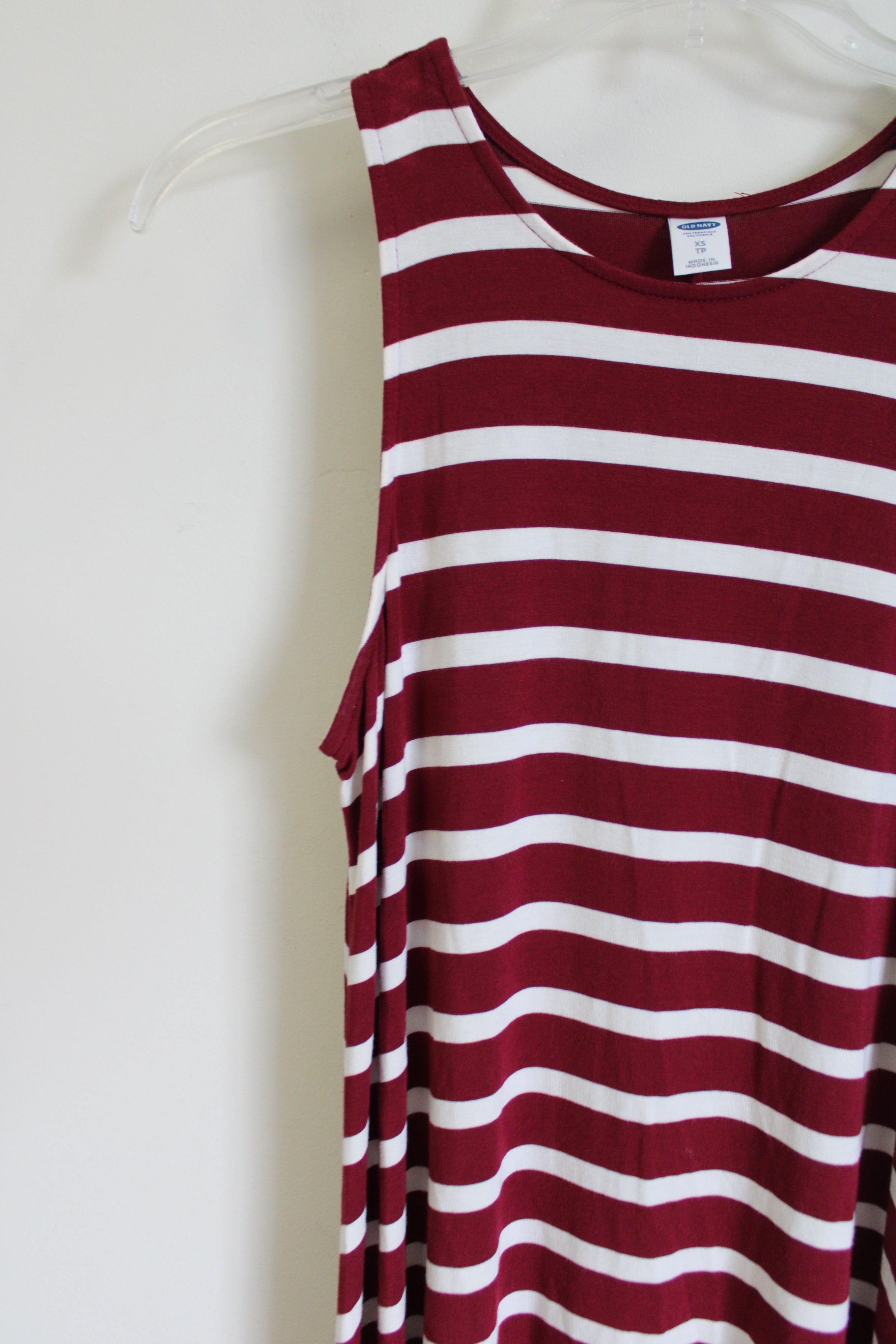 Old Navy Red Striped Tank Dress | XS