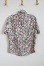 Denim & Flower Tech Comfort Wrinkle Free Floral Button Down Shirt | L