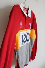 Trnsfr Sportif Red Yellow & Gray Rugby Shirt | L