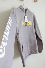 NEW Tenaciti Studios Gray Purple Cotton Hoodie | S
