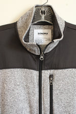 Sonoma Gray and Black Fleece lined Zip up Vest | L