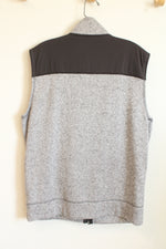 Sonoma Gray and Black Fleece lined Zip up Vest | L