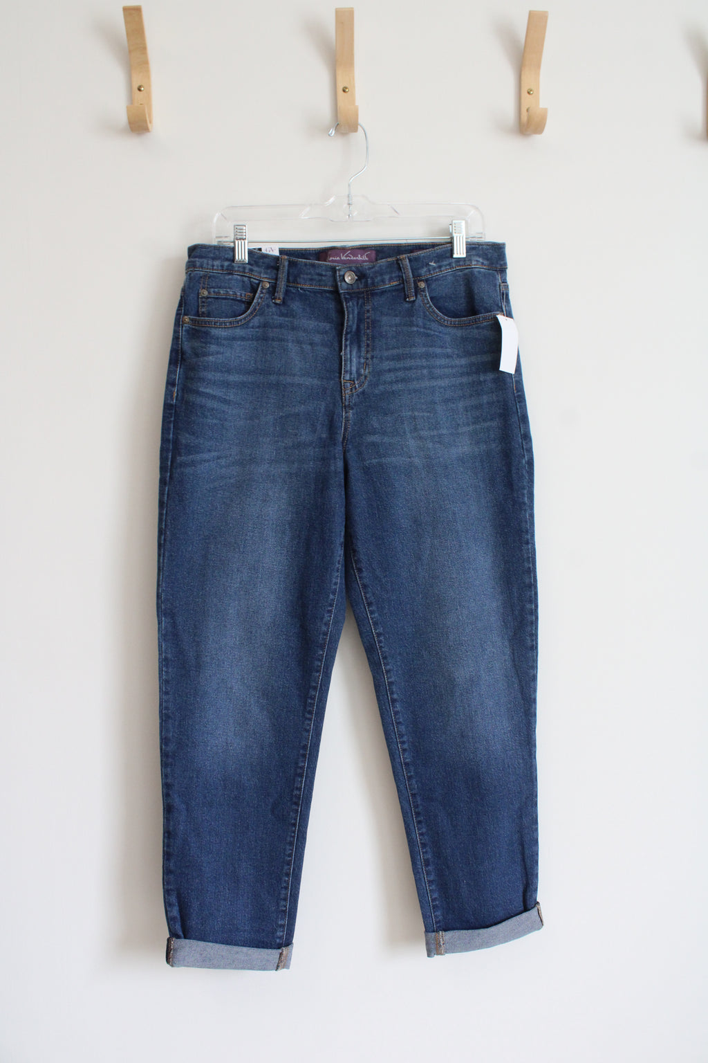 NEW Gloria Vanderbilt Mid-Rise Cuffed Boyfriend Jeans | 8