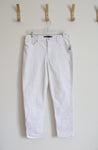 NEW Gloria Vanderbilt Mid-Rise White Boyfriend Jeans | 8
