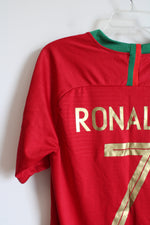 Nike 2018 #7 Ronaldo Portugal Home Soccer Jersey | L
