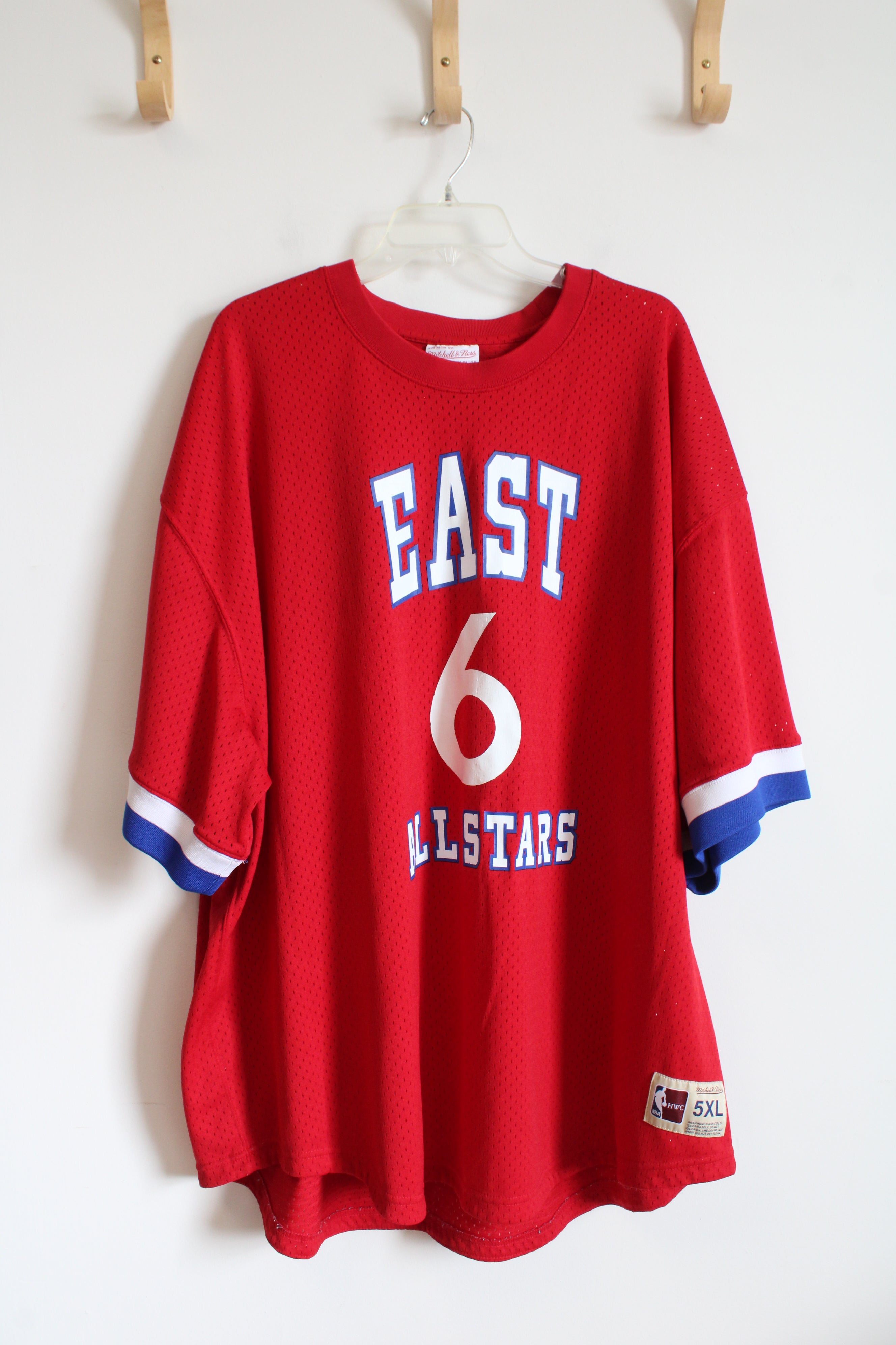 Mitchell & Ness All Stars East #6 Erving Mesh Red Jersey | 5XL (64)