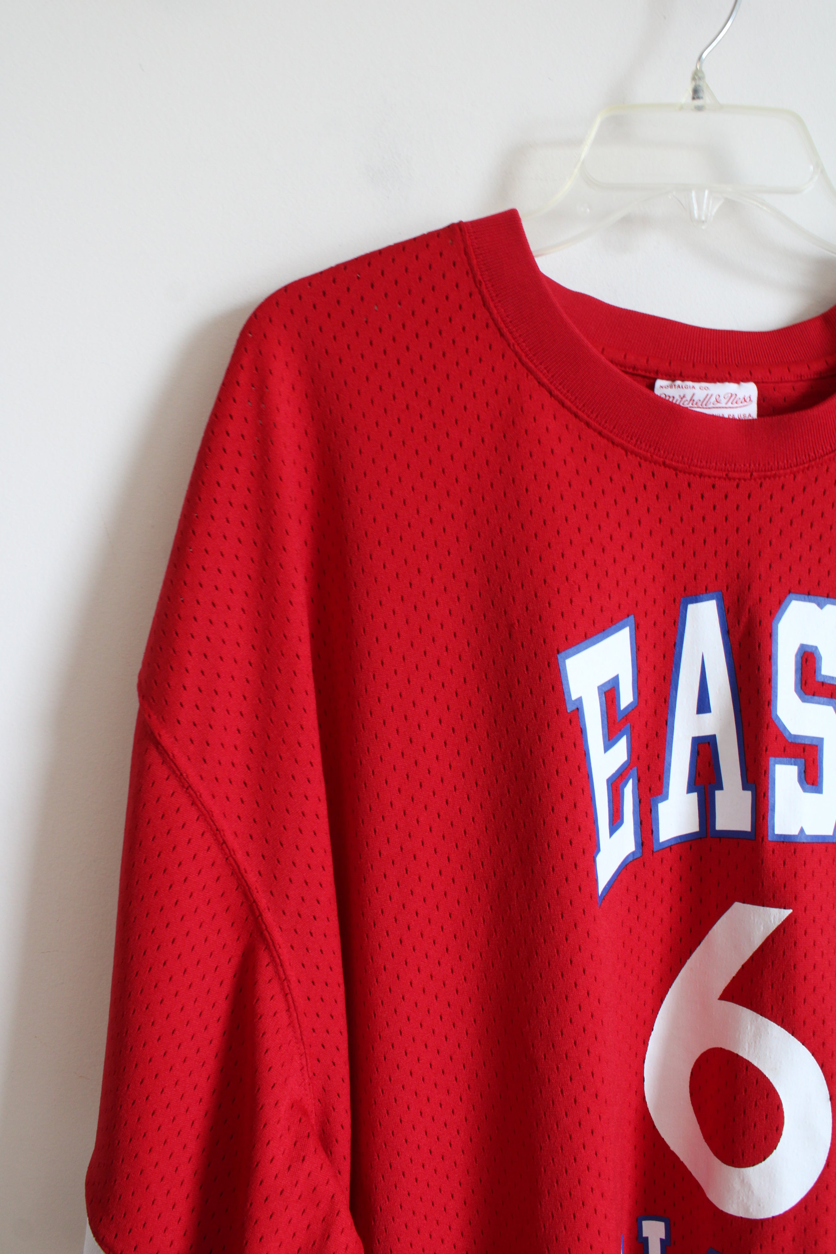 Mitchell & Ness All Stars East #6 Erving Mesh Red Jersey | 5XL (64)