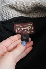 Kyber Outerwear Wool Gray Tan Polar Bear Zip Up Sweater Jacket | L