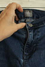 Soho New York & Company Medium wash Cuffed Denim Shorts | 6