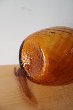 Mid-Century Amber Glass Pilgrim Decanter