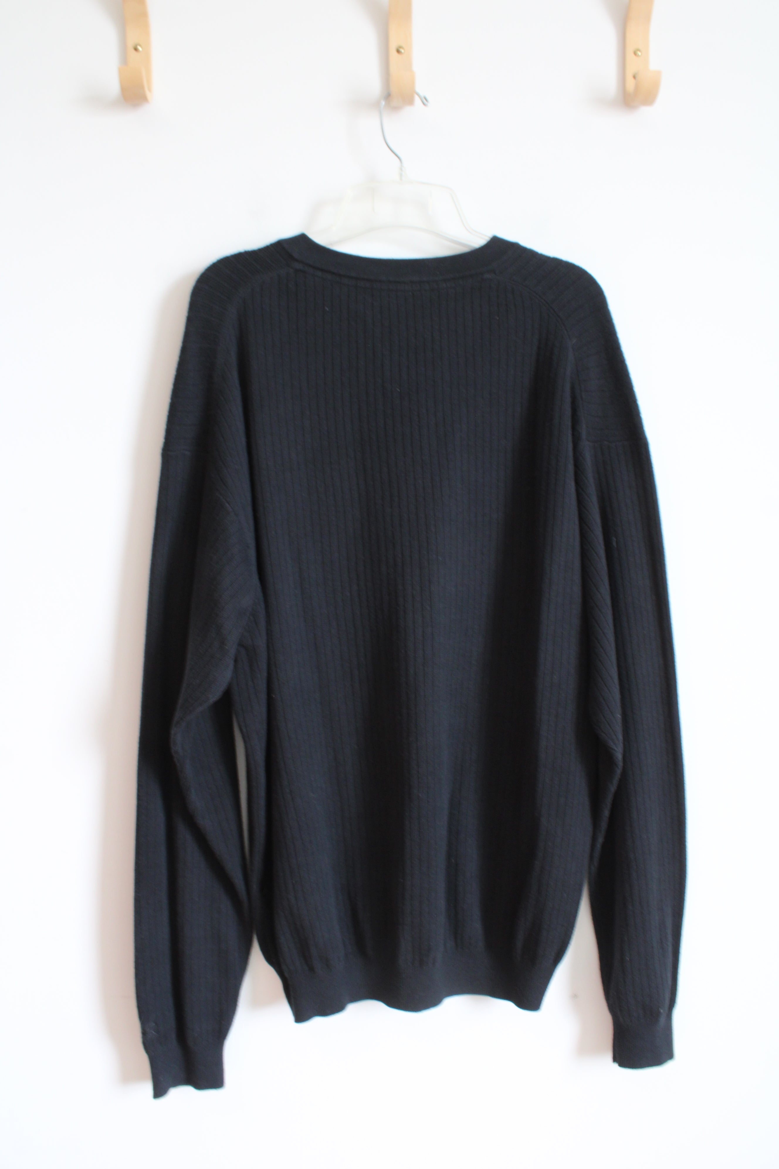 Cutter & Buck Black Ribbed Pittsburgh Steelers Sweater | XL