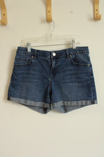Soho New York & Company Medium wash Cuffed Denim Shorts | 6