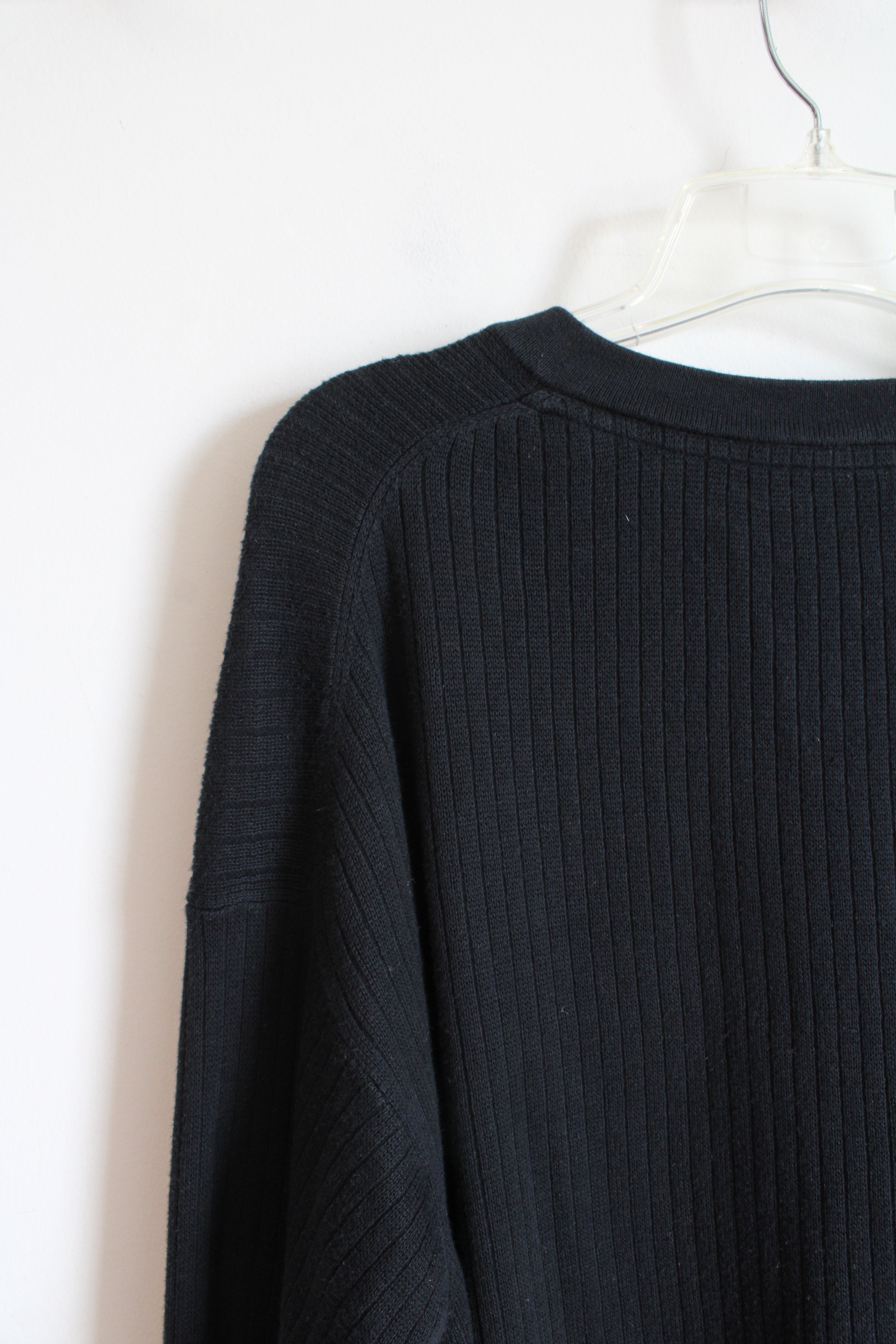 Cutter & Buck Black Ribbed Pittsburgh Steelers Sweater | XL