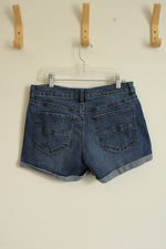 Soho New York & Company Medium wash Cuffed Denim Shorts | 6