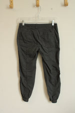 Ann Taylor Loft Gray Cargo with Seams Capris | 00P