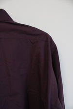 Van Heusen Burgundy Long Sleeved Button Down Shirt | XL