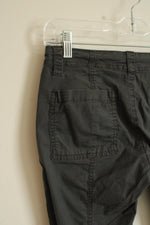 Ann Taylor Loft Gray Cargo with Seams Capris | 00P