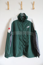 NFL Team Apparel Philadelphia Eagles Green White & Gray Windbreaker Jacket | XXL