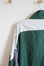 NFL Team Apparel Philadelphia Eagles Green White & Gray Windbreaker Jacket | XXL