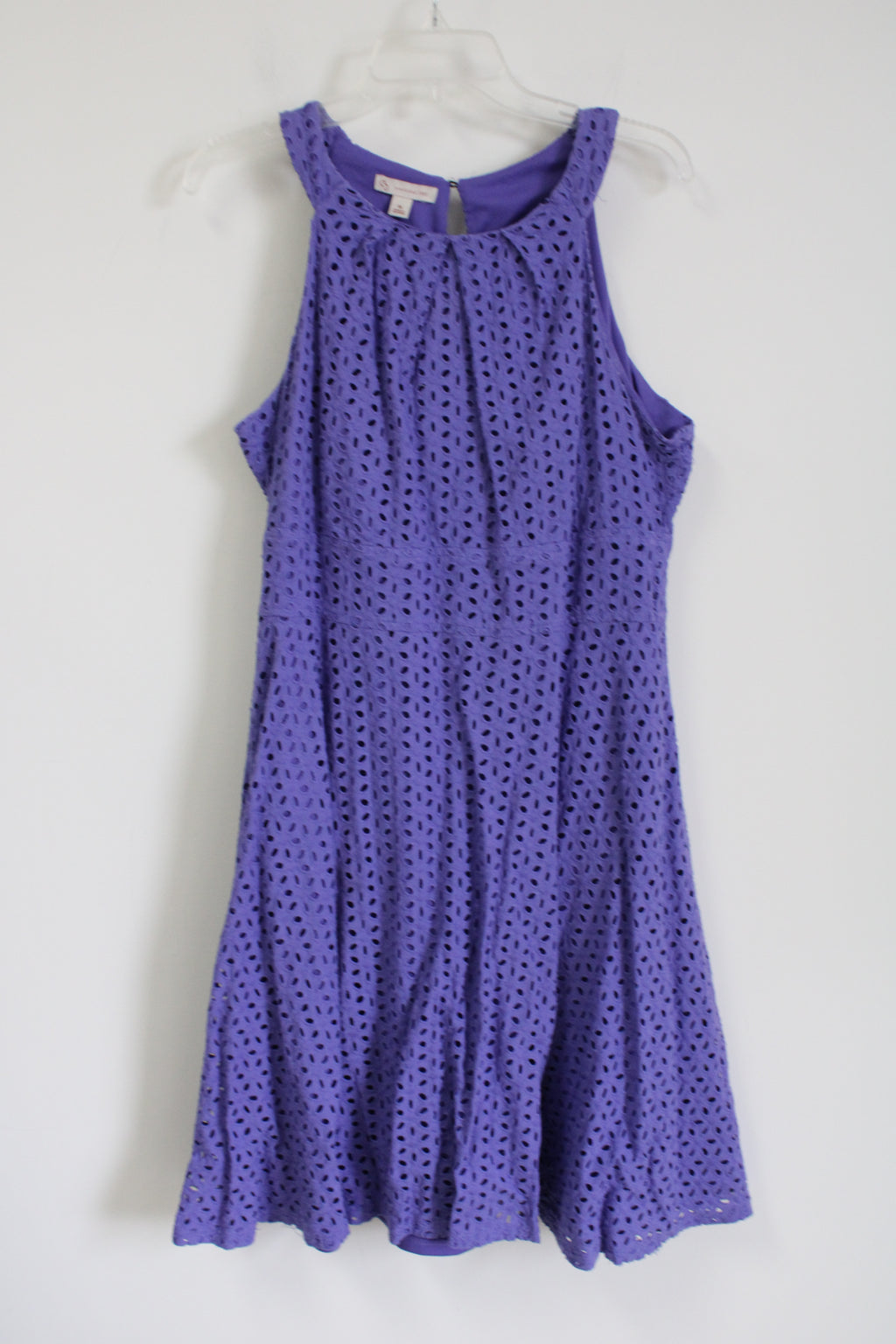 Dressbarn Purple Eyelet Dress | 16