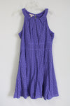 Dressbarn Purple Eyelet Dress | 16